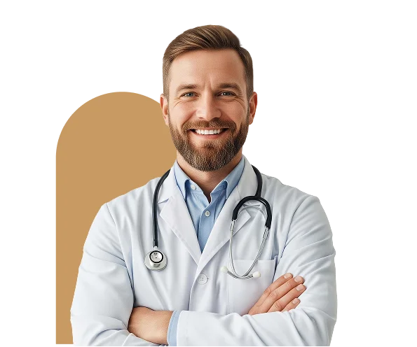 عکس نمادین از یک دکتر مرد