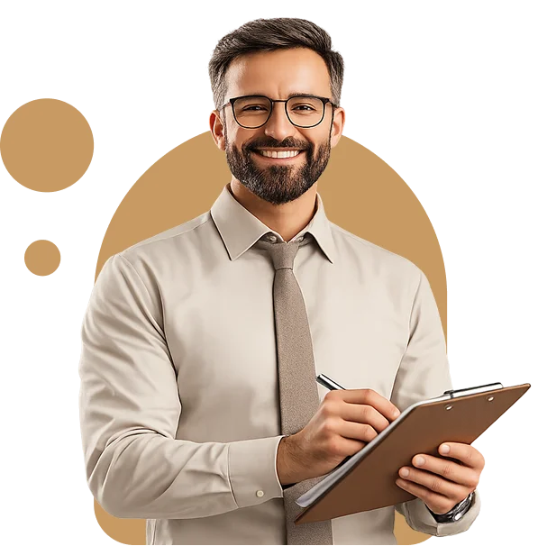 عکس نمادین از یک مشاور مرد