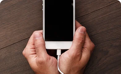 آیکون گوشی در حال شارژ
